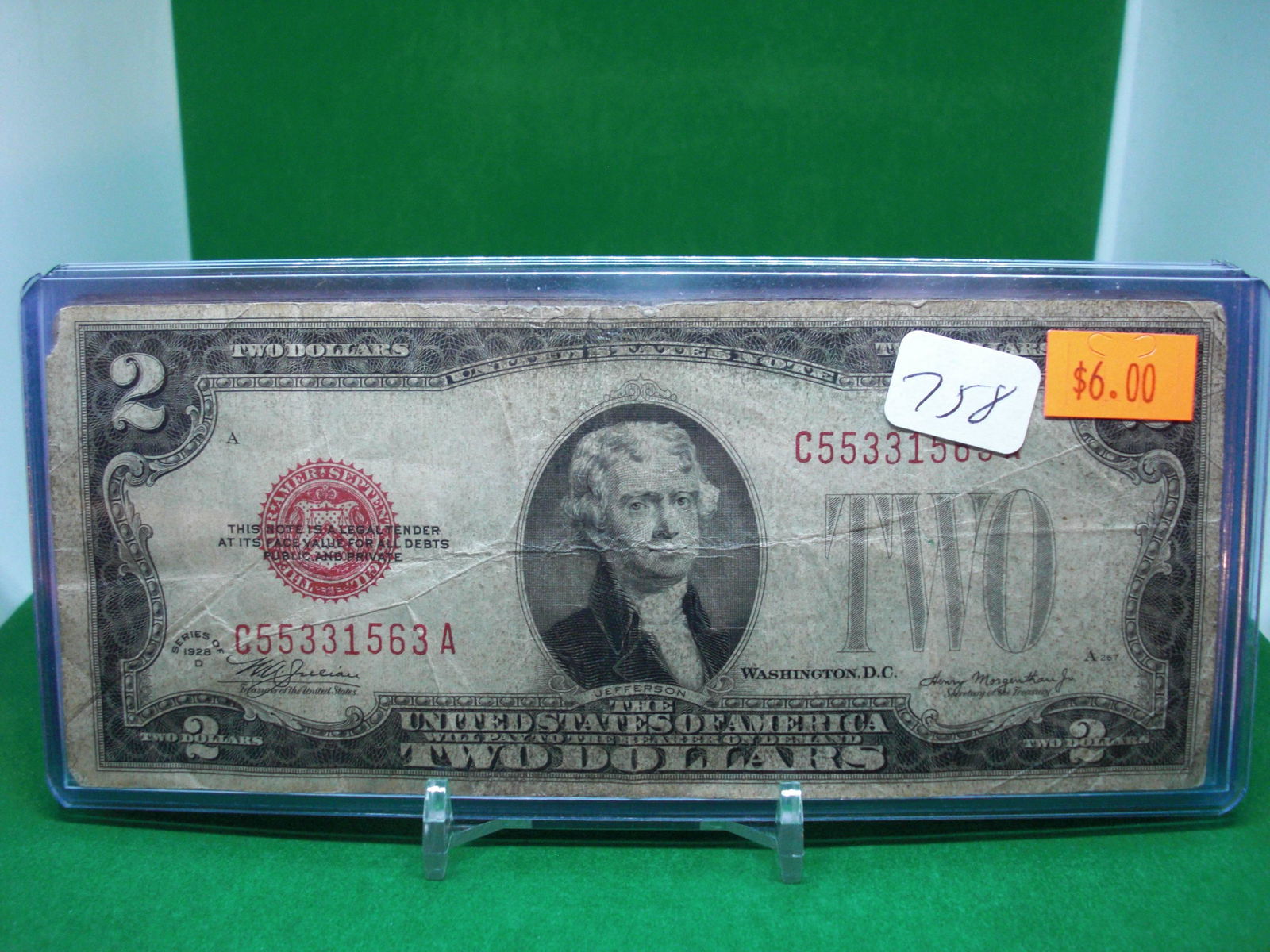1928D series $2 dollar bill (1 of 1)