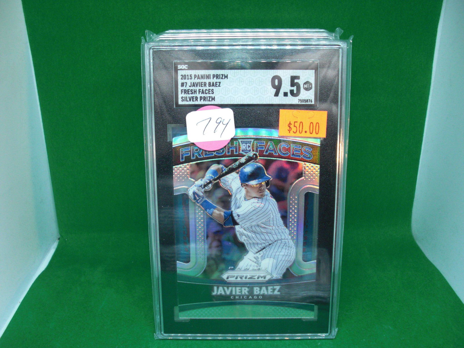SGC graded 9.5 javier baez die cut rookie (1 of 1)