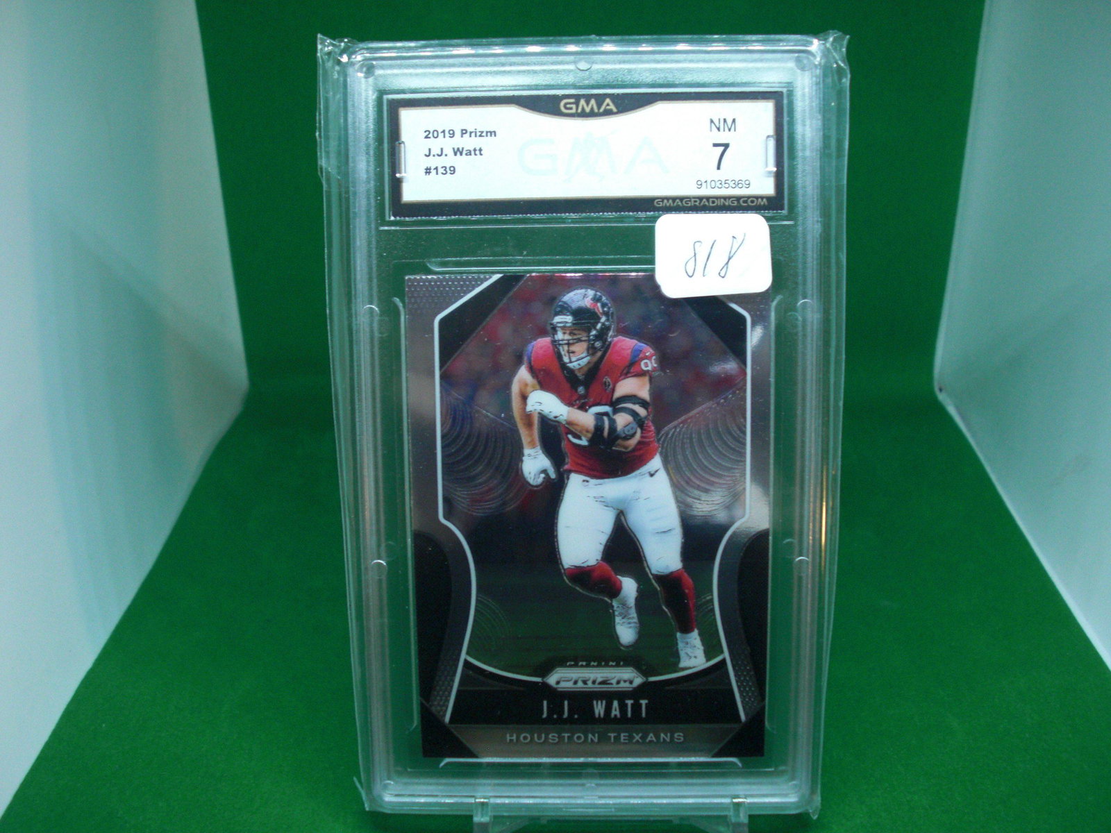gma 7 jj watt prizm: graded trading card