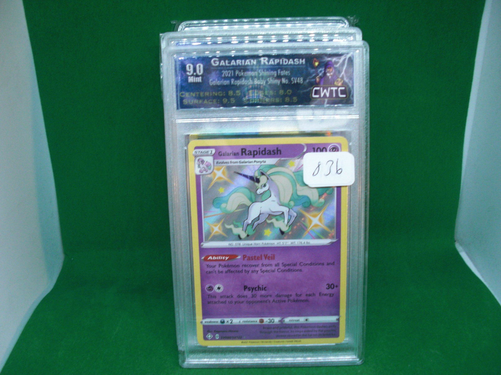 cwtc 9.0 rapidash pokemon card (1 of 1)