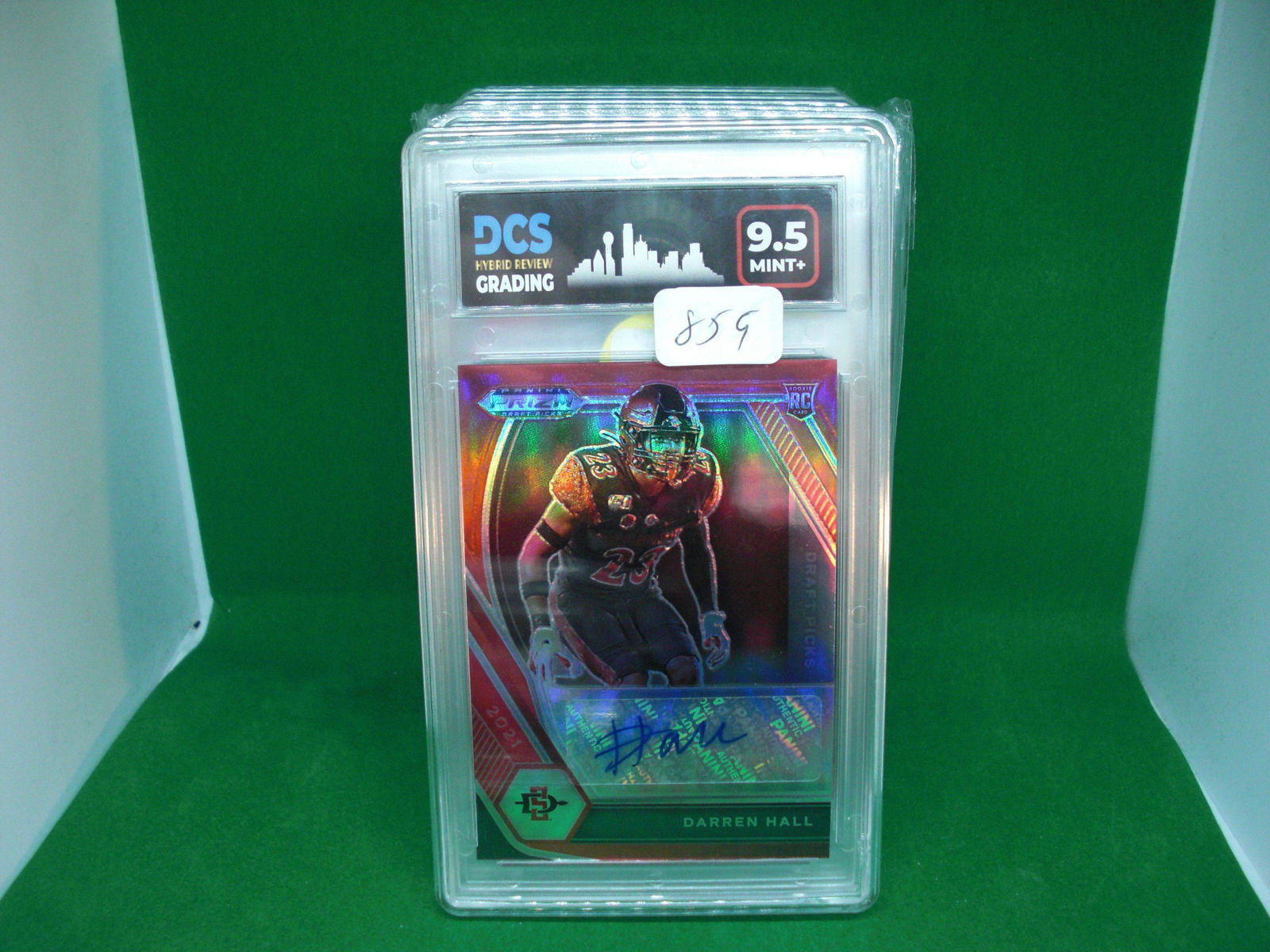 dcs 9.5 darren hall red prizm auto 004/199 (1 of 1)