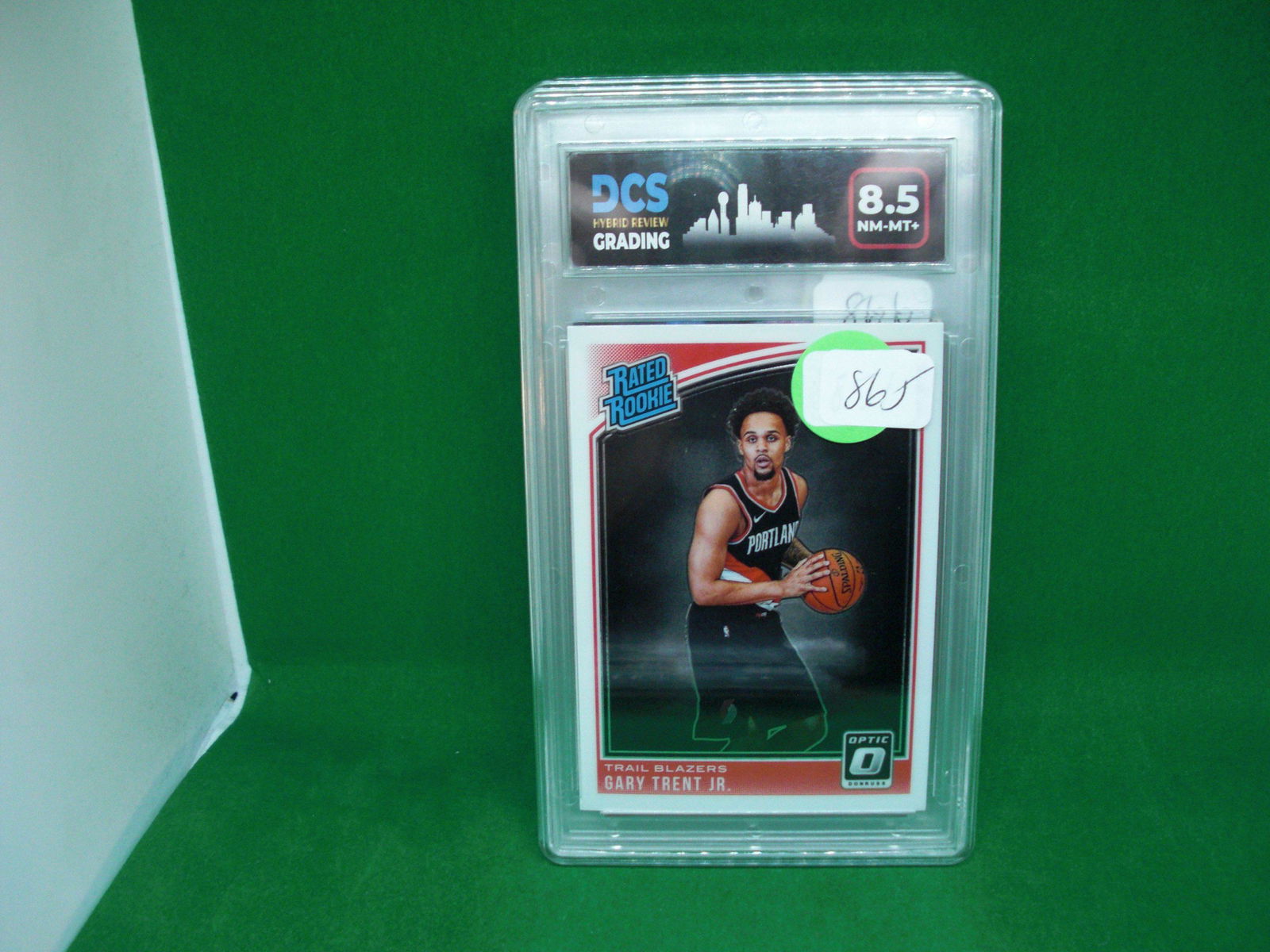 dcs 8.5 gary trent jr rated rookie: graded trading card