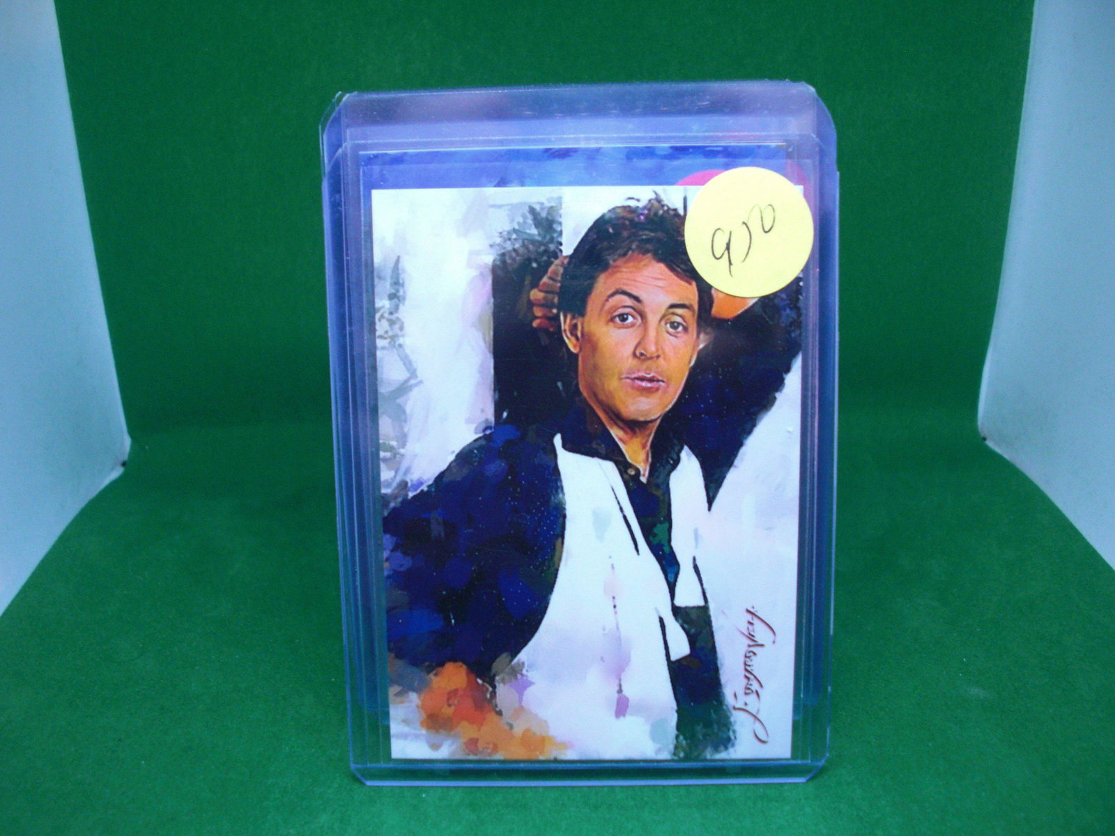 paul mccartney 44/50 signed sketch card (1 of 1)