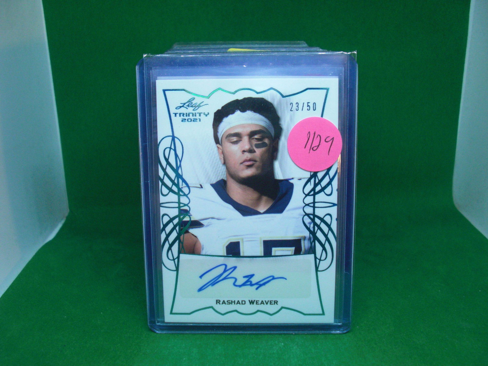 rashad weaver leaf trinity auto 23/50 (1 of 1)