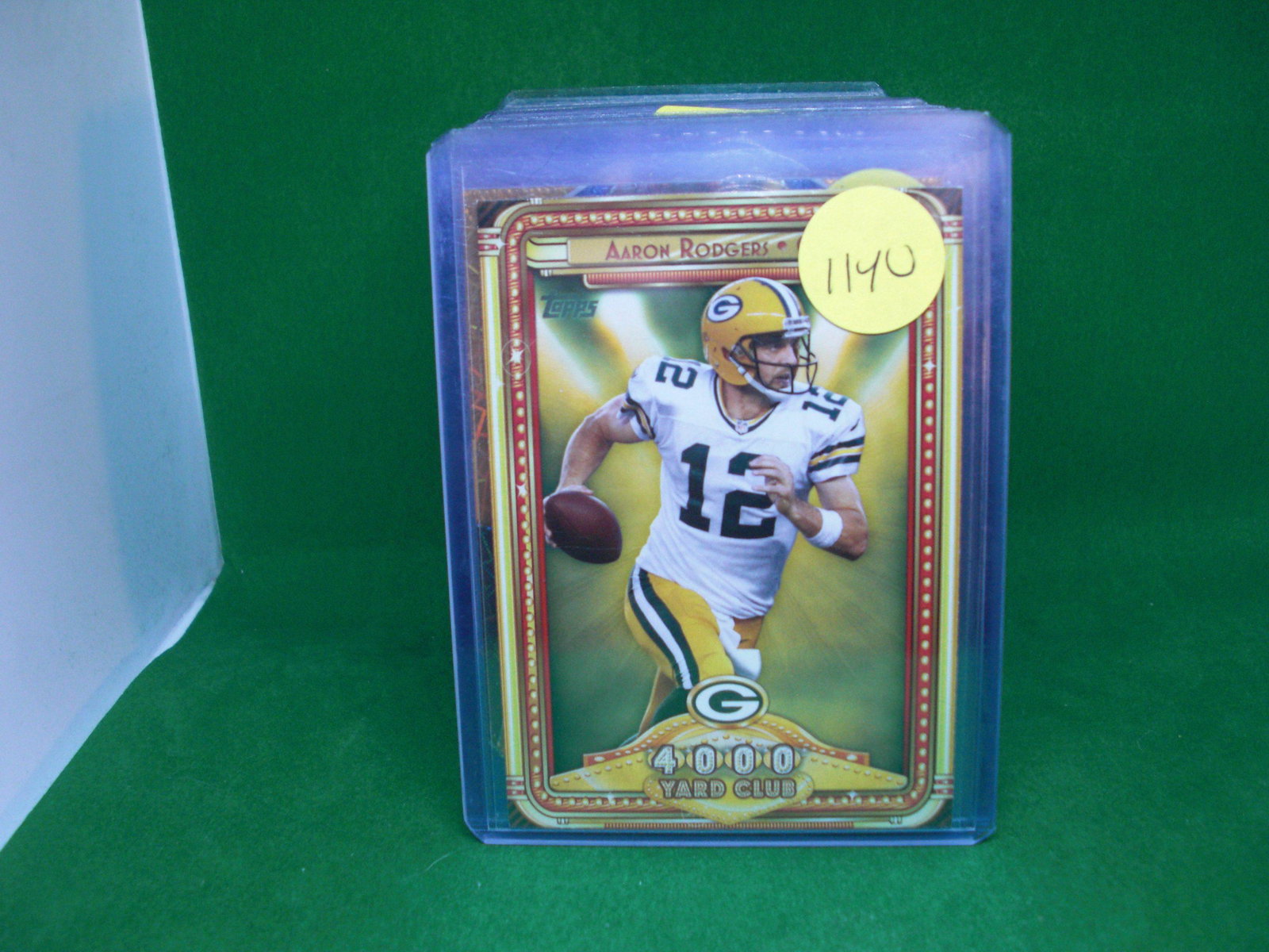 aaron rodgers 4000 yard club: in top loader