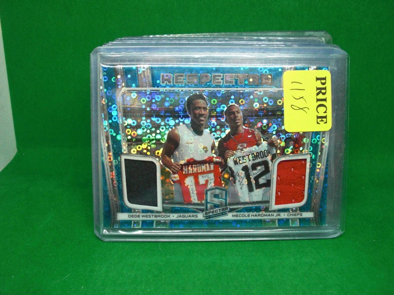 Dede Westbrook Mecole Hardman jr dual jersey card (1 of 1)