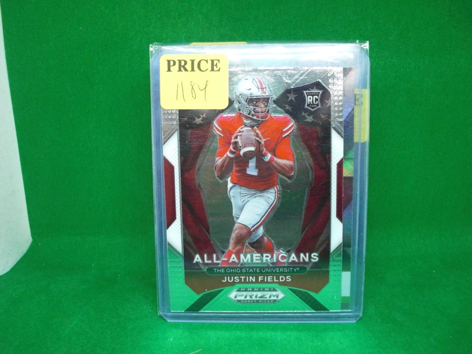 Justin fields prism all Americans: in top loader