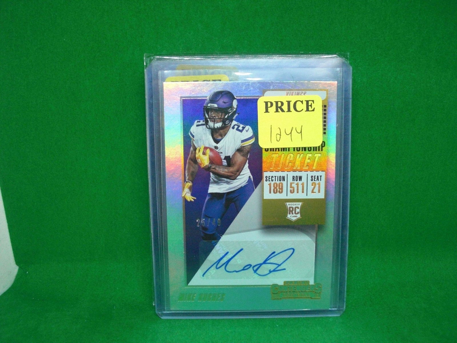 mike hughes rookie auto 25/49 (1 of 1)