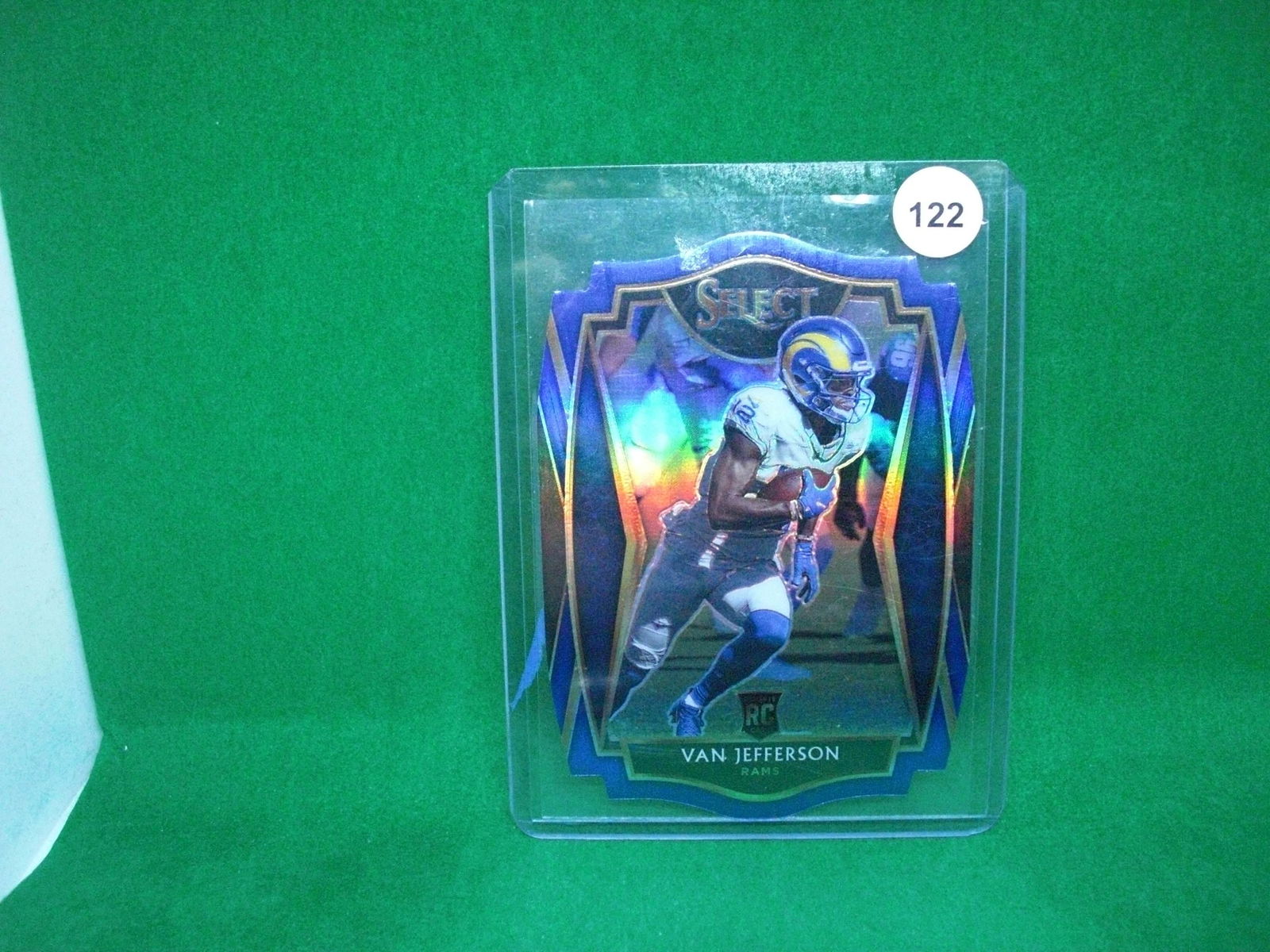 van jefferson blue select diecut rookie (1 of 1)