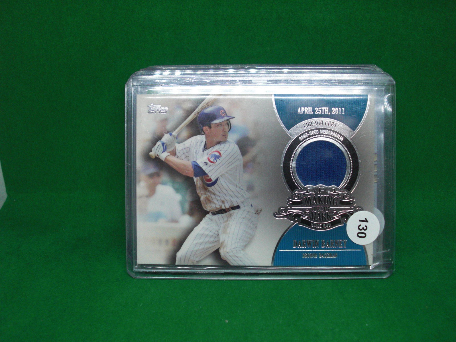 darwin barney jersey card: in top loader