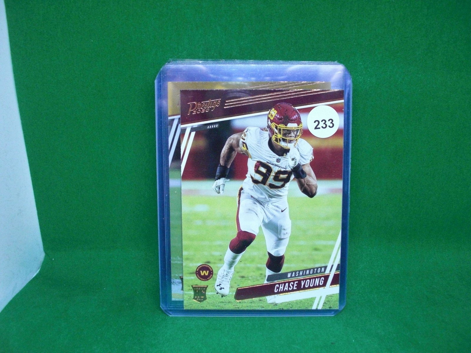 chase young rookie card (1 of 1)