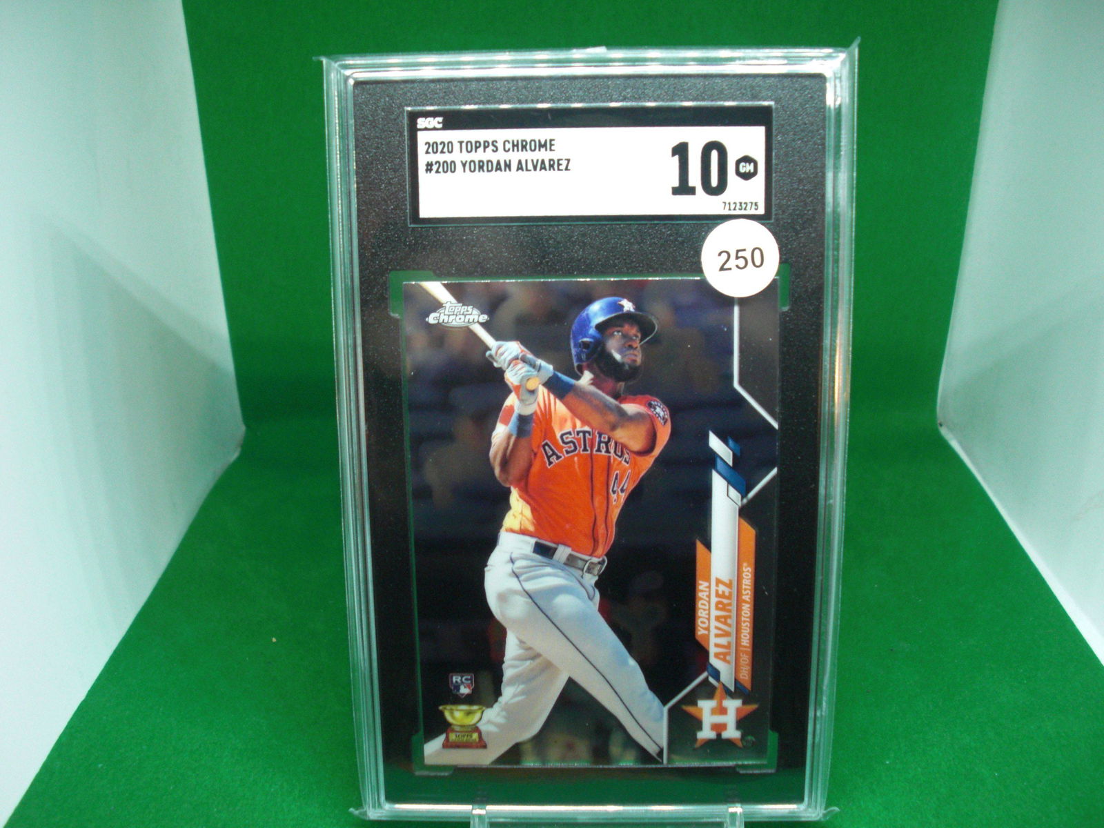 SGC graded 10 yordan alvarez topps chrome rc (1 of 1)