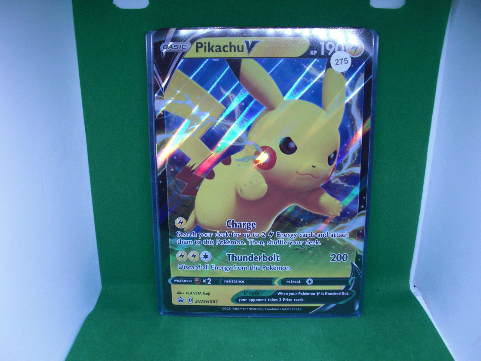 oversized pokemon pikachu v promo card (1 of 1)