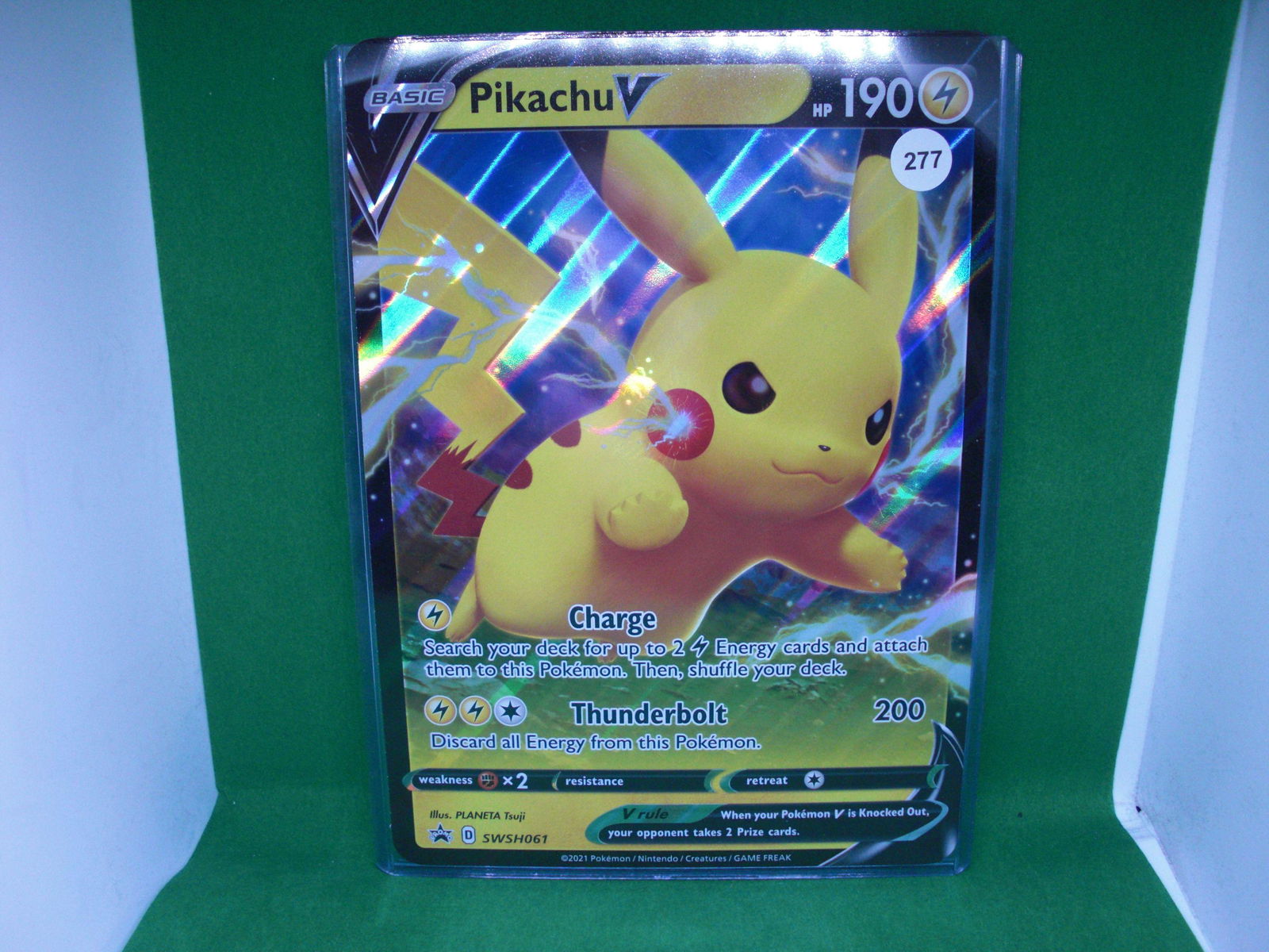 oversized pokemon pikachu v promo card (1 of 1)