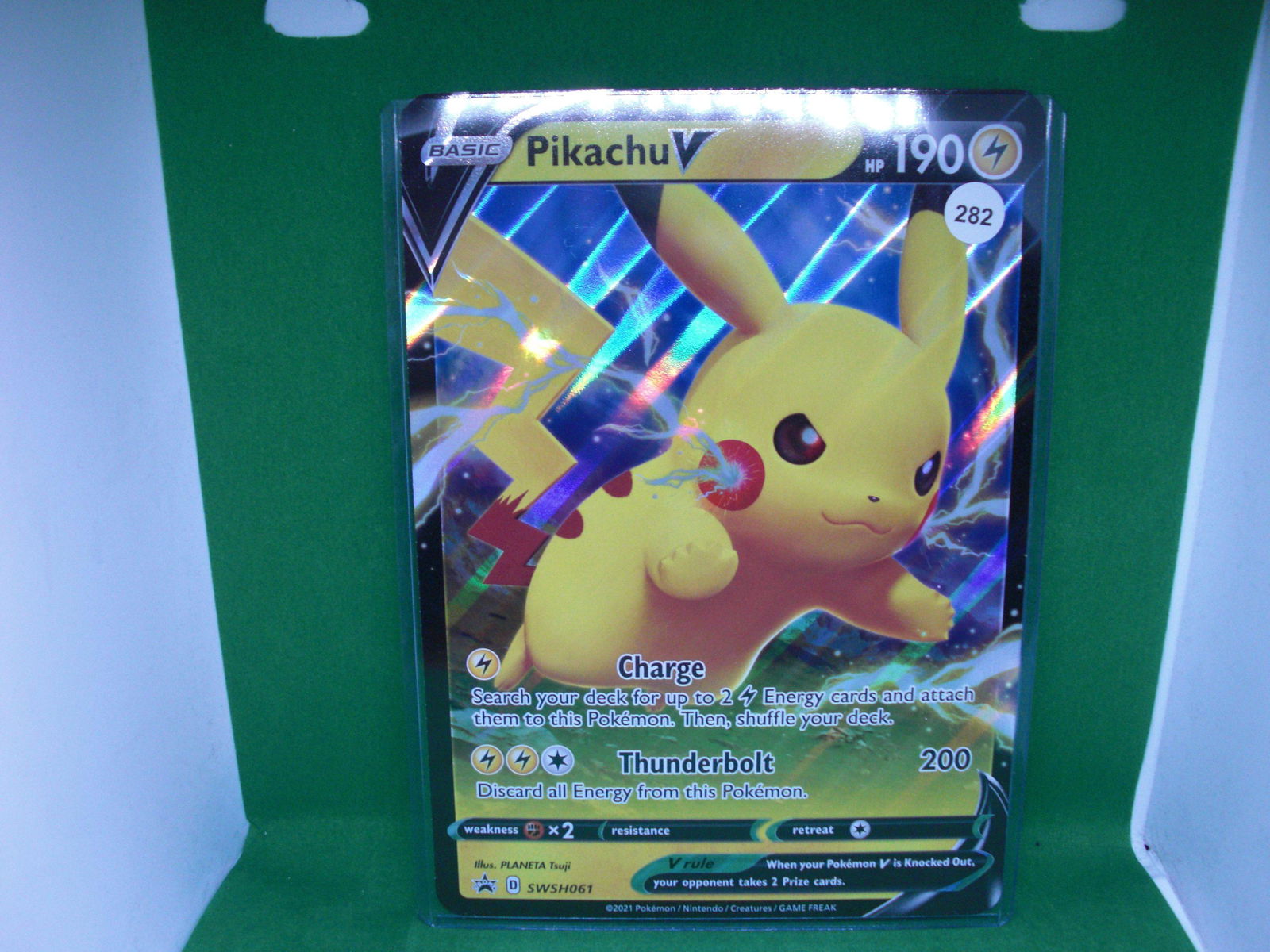 oversized pokemon pikachu v promo card (1 of 1)