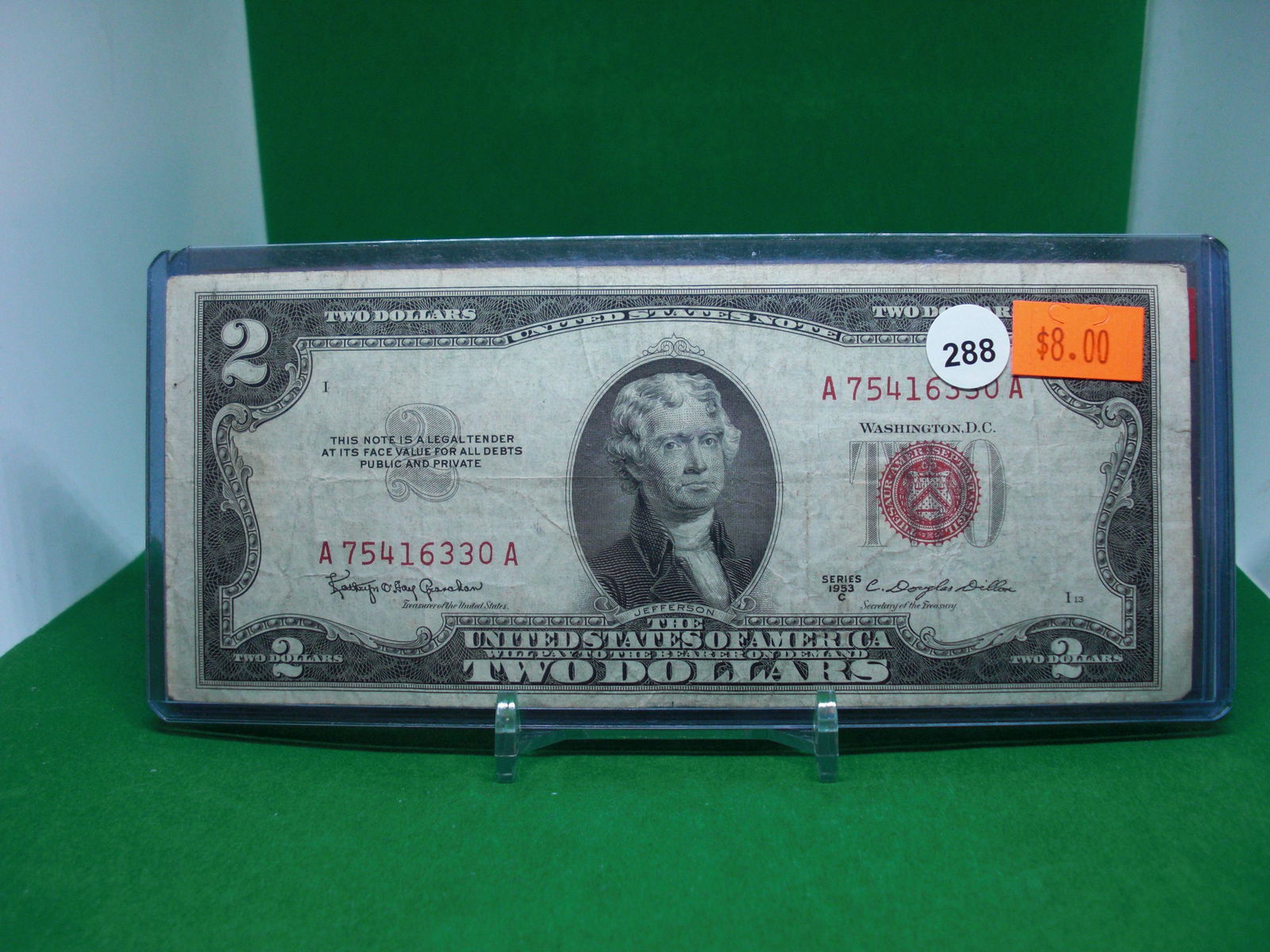 1953 series c $2 dollar bill (1 of 1)