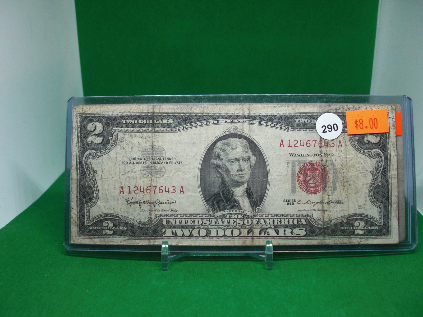 1953 series $2 dollar bill (1 of 1)
