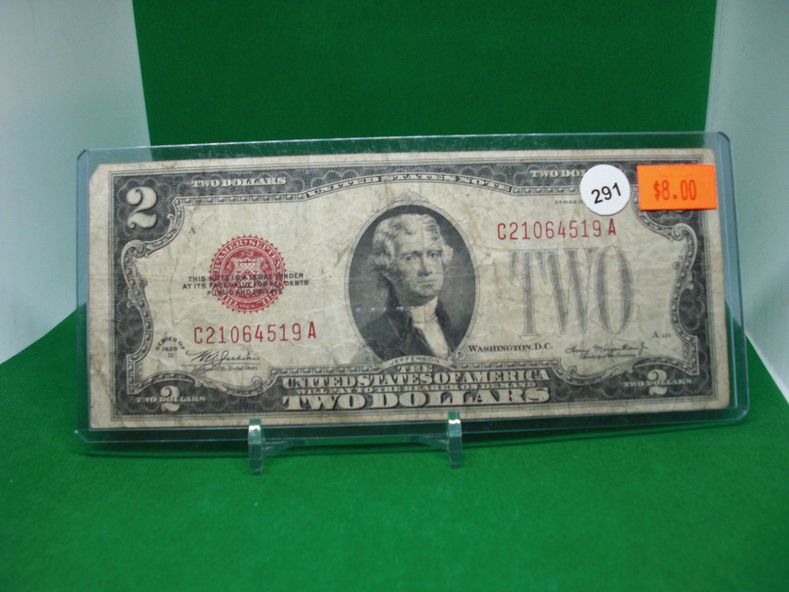 1928d series $2 dollar bill (1 of 1)