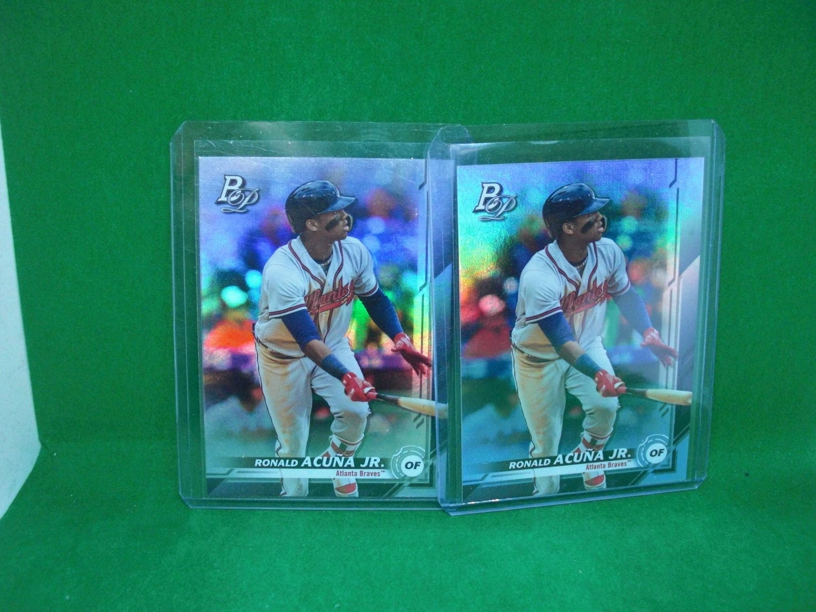 ronald acuna jr 2019 bowman platinum 2 cards (1 of 1)
