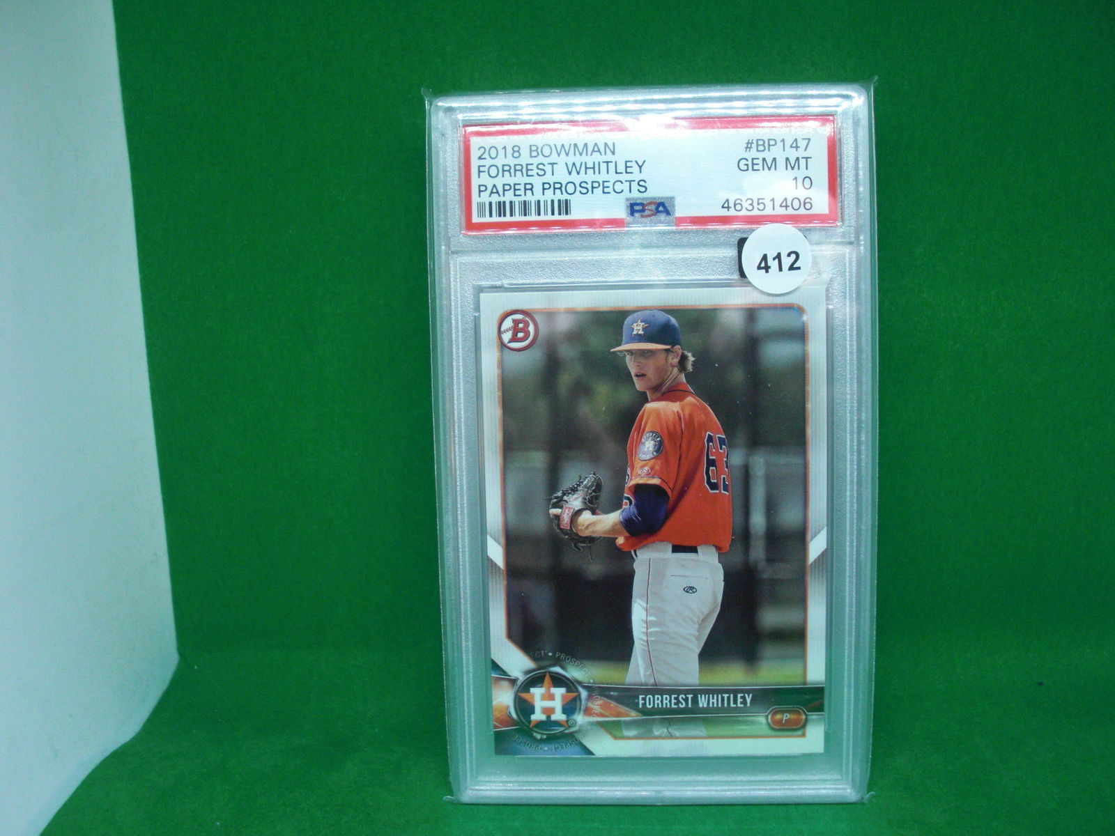 PSA graded 10 Forrest Whitley Bowman prospect (1 of 1)