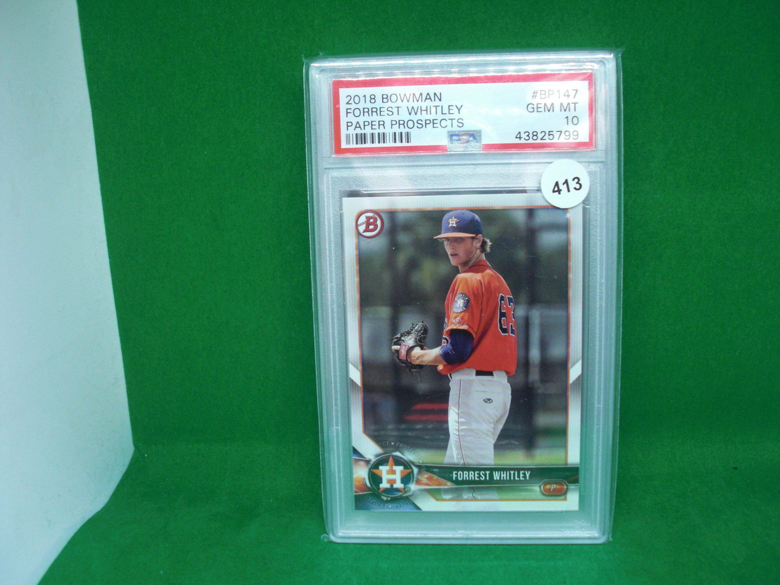 PSA graded 10 Forrest Whitley Bowman prospect (1 of 1)