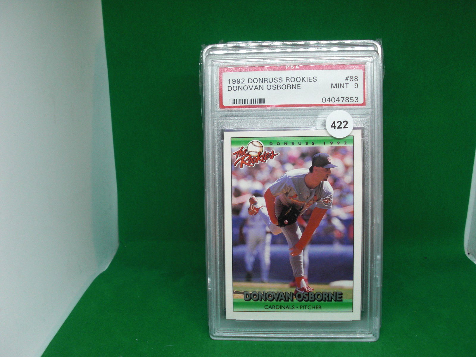 PSA graded 9 Donovan Osborne rookie card (1 of 1)