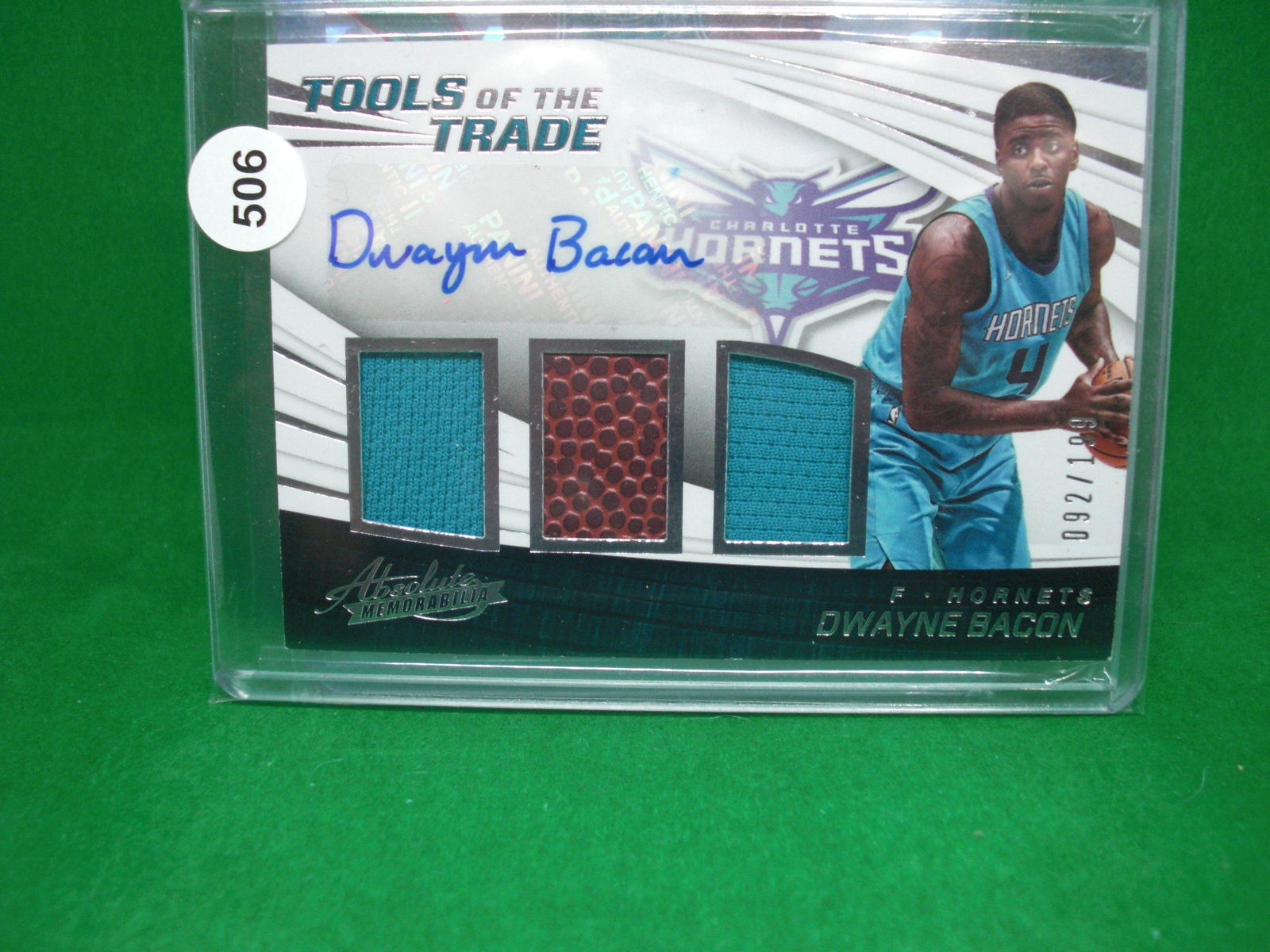 Dwayne bacon triple relic auto 92/199 (1 of 1)