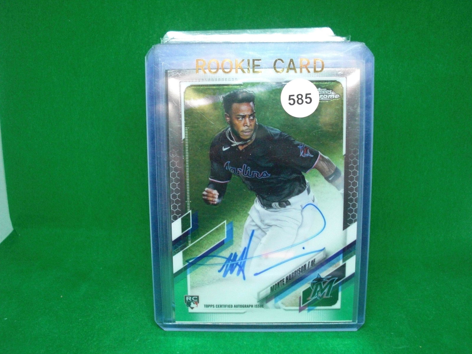 monte harrison topps chrome rookie auto (1 of 1)