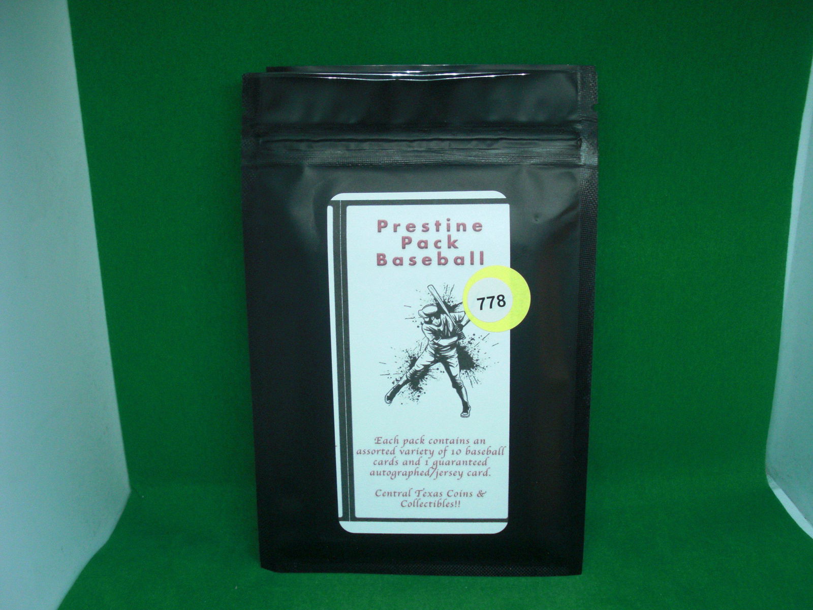 prestine pack baseball with guaranteed hit (1 of 1)