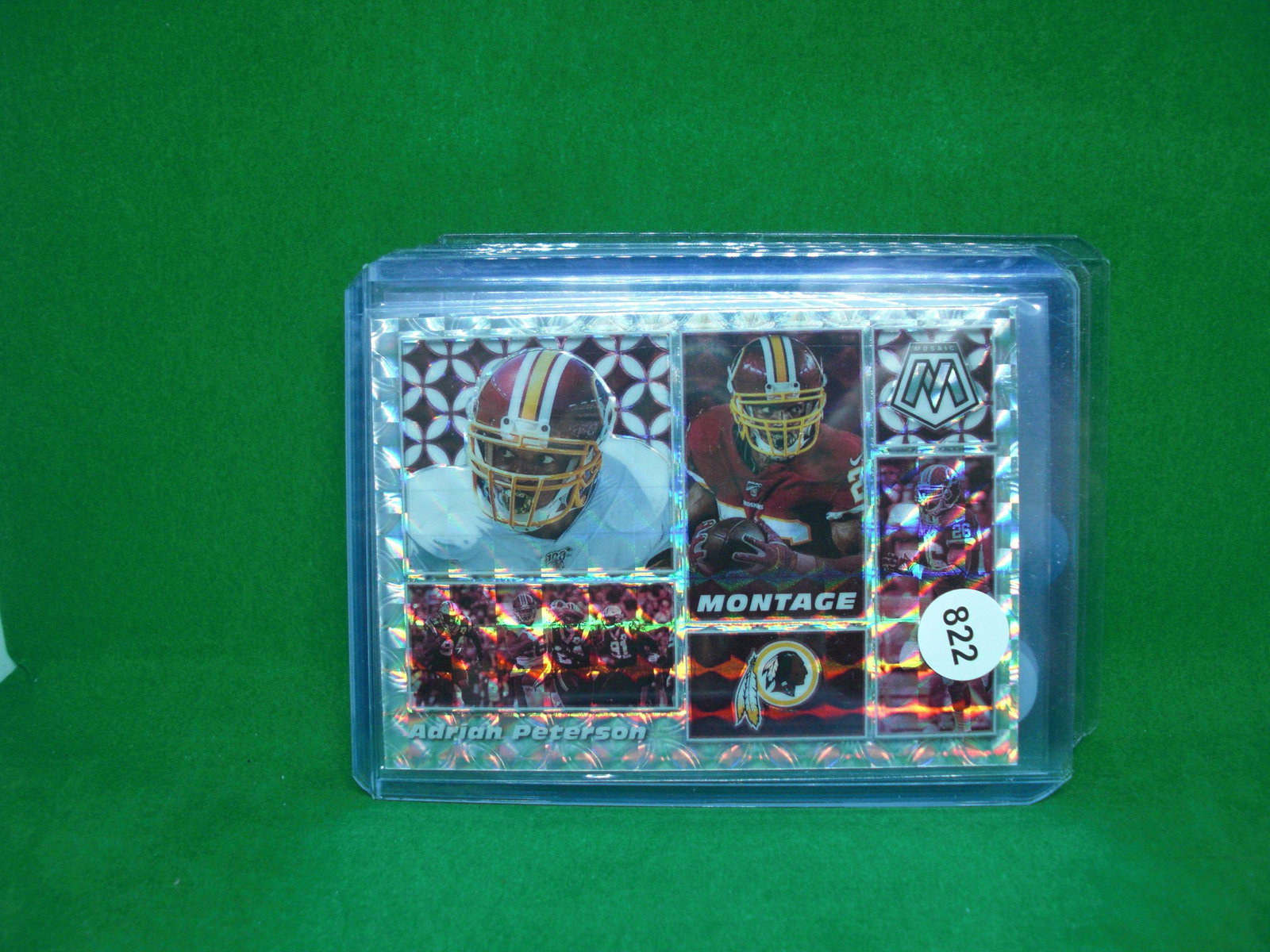 Adrian Peterson silver montage: in top loader