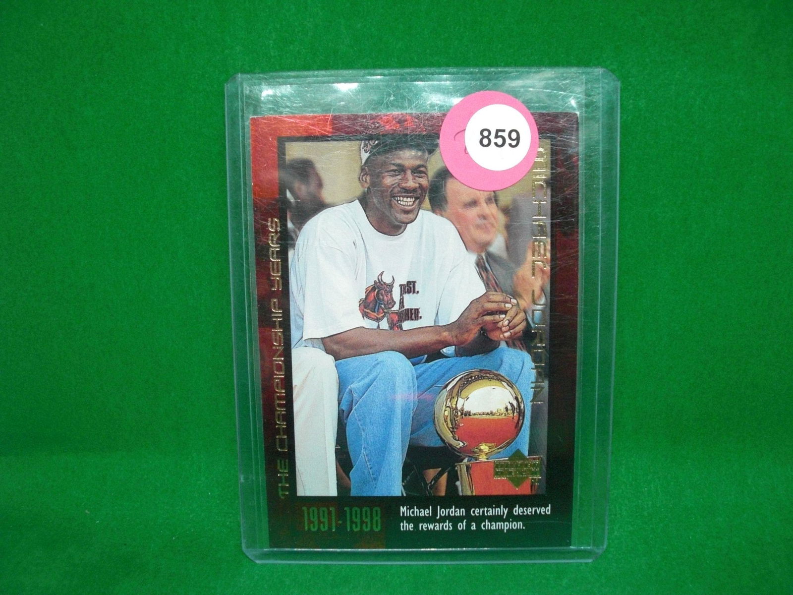 michael jordan upper deck: in top loader