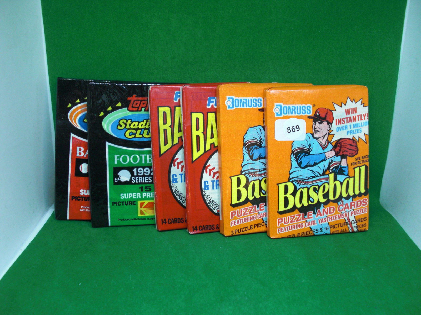 lot of 6 assorted 90's wax packs (1 of 1)