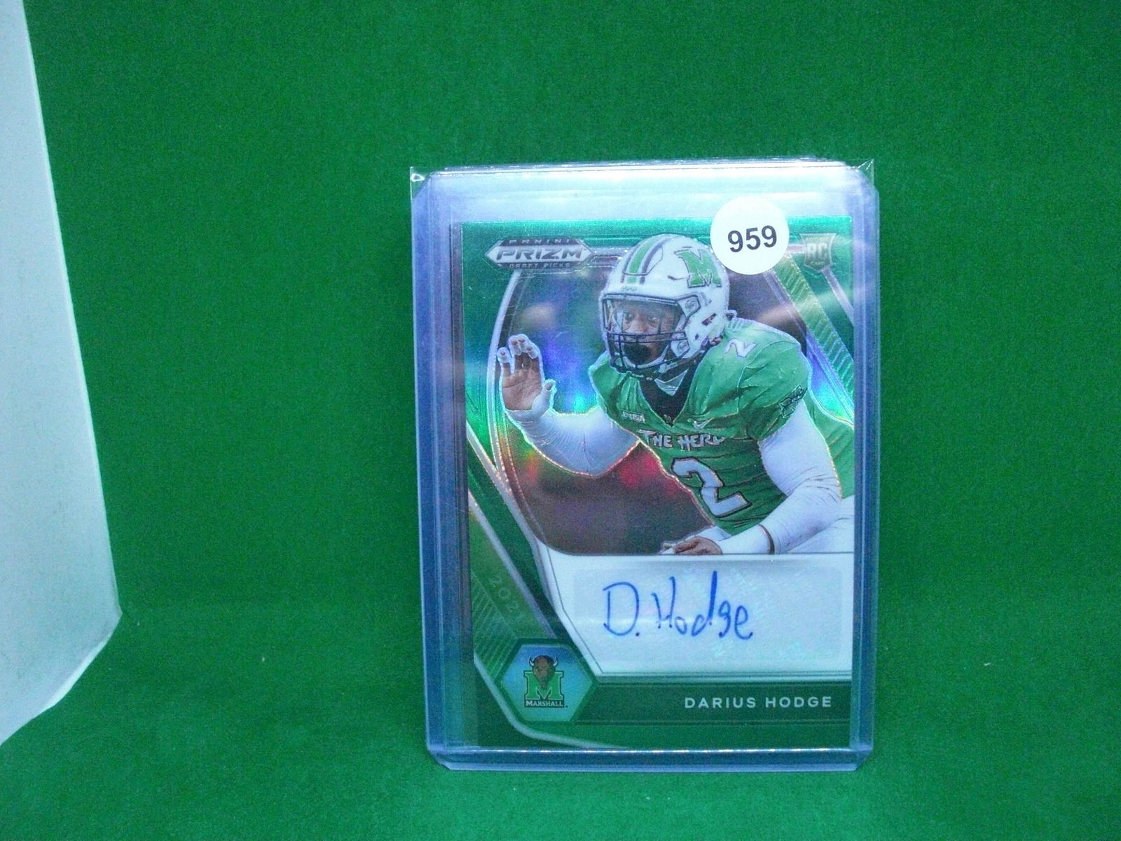 darius hodge green prizm auto (1 of 1)