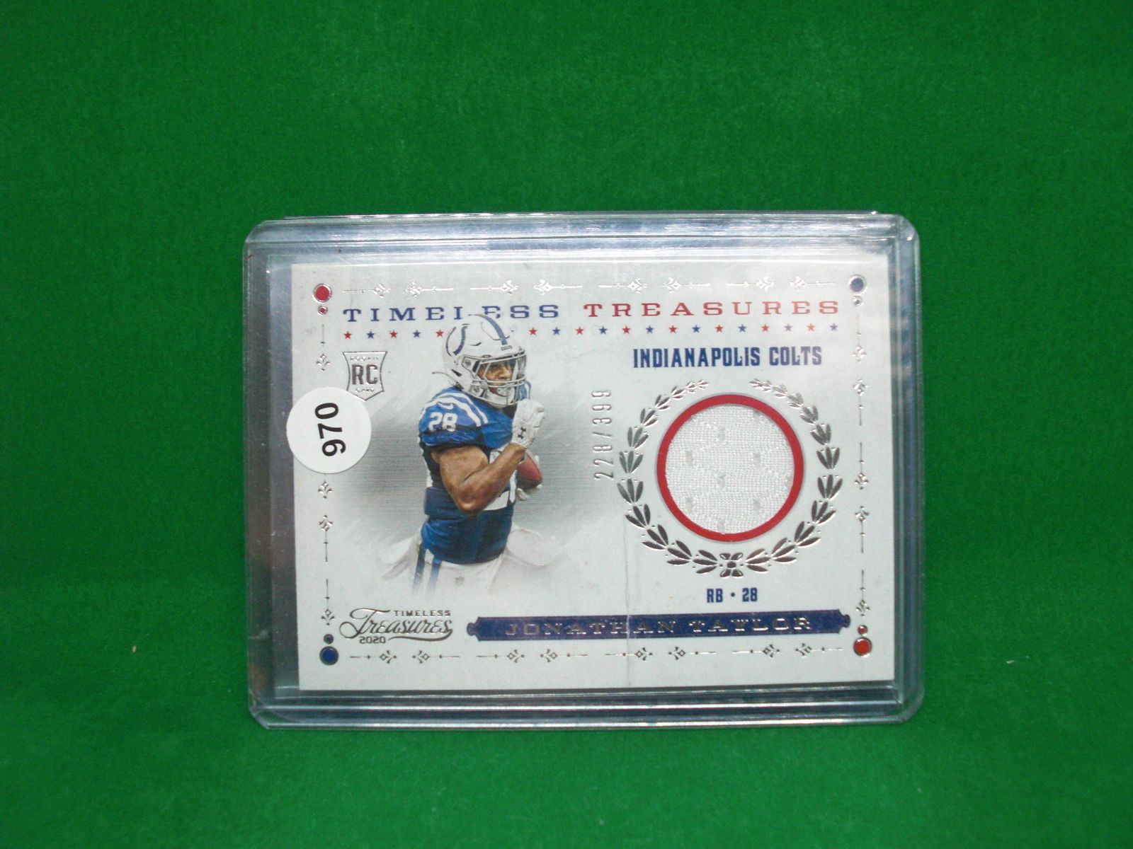 jonathan taylor national treasure jersey card 228/399 (1 of 1)