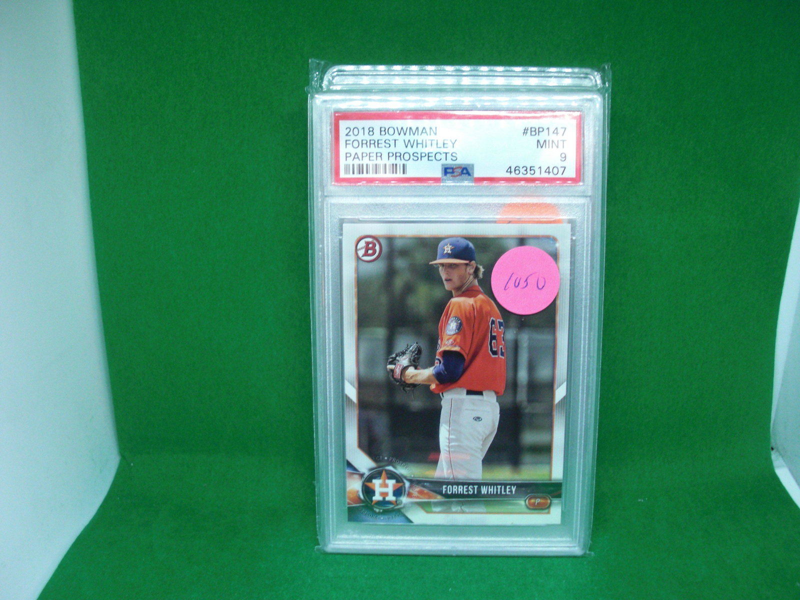 psa 9 mint forrest whitley prospect (1 of 1)