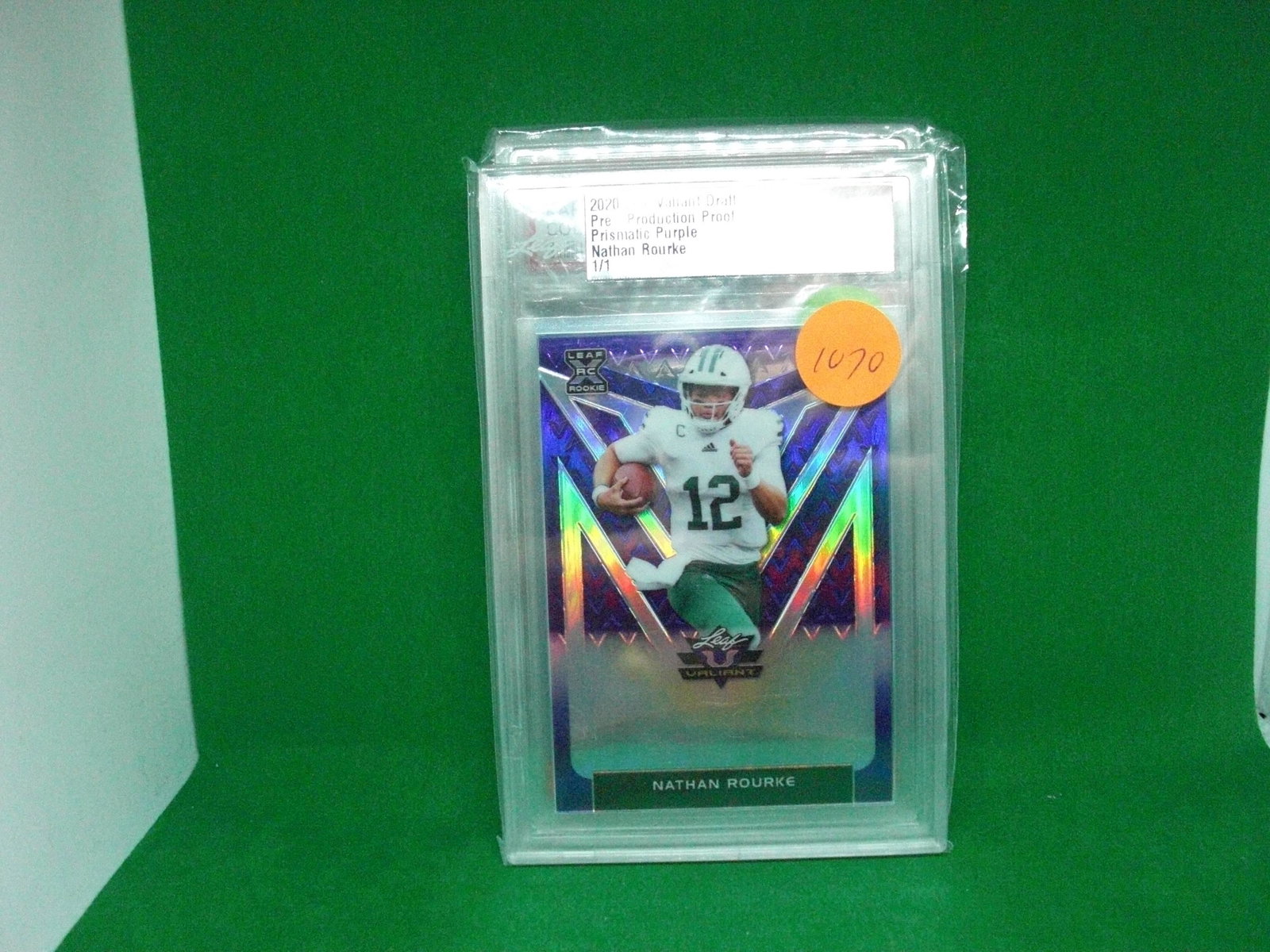 leaf draft slabbed 1/1 nathan rourke: 1/1 production proof
