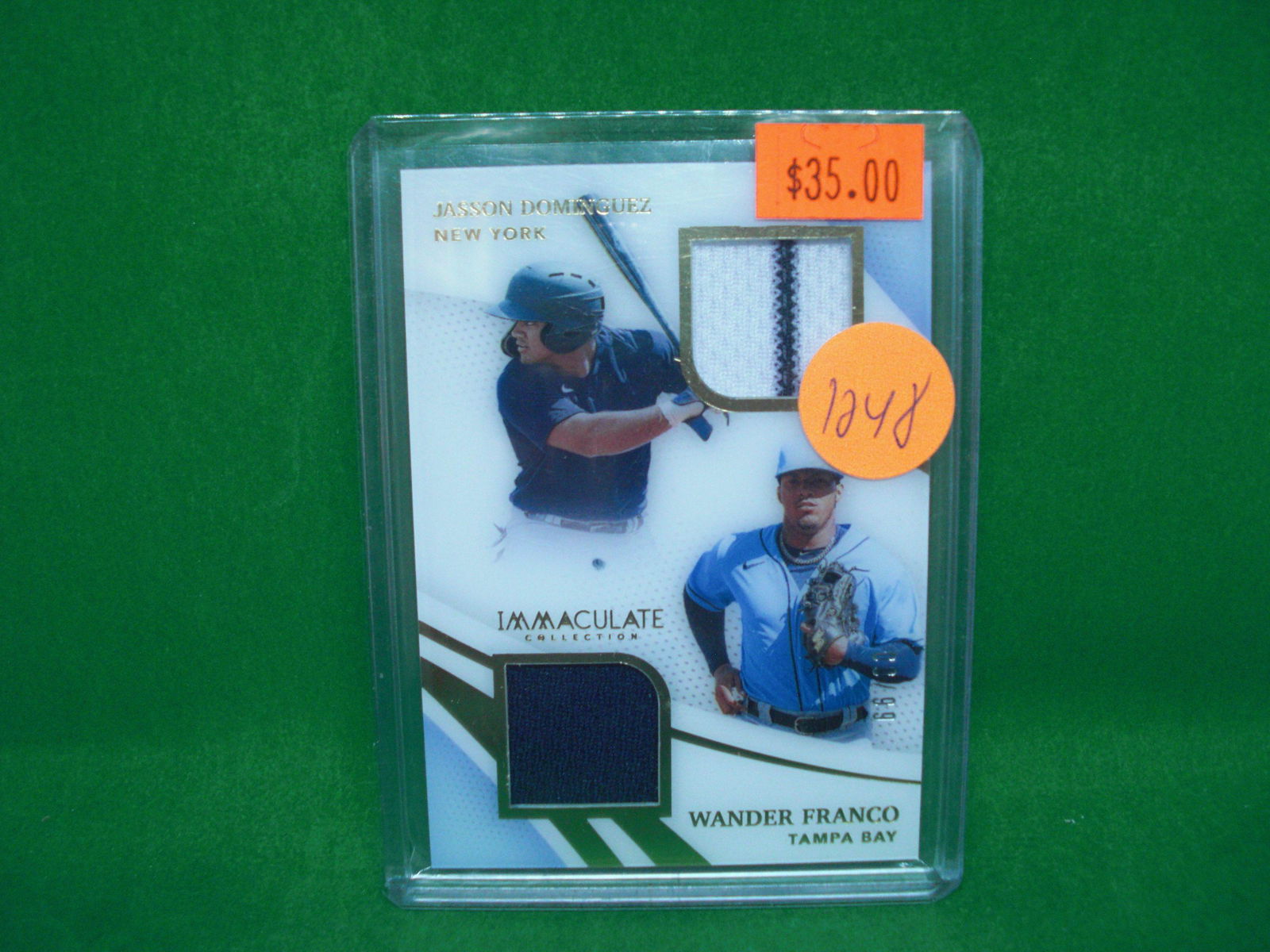 jasson dominguez wander franco dual relic 09/99 (1 of 1)