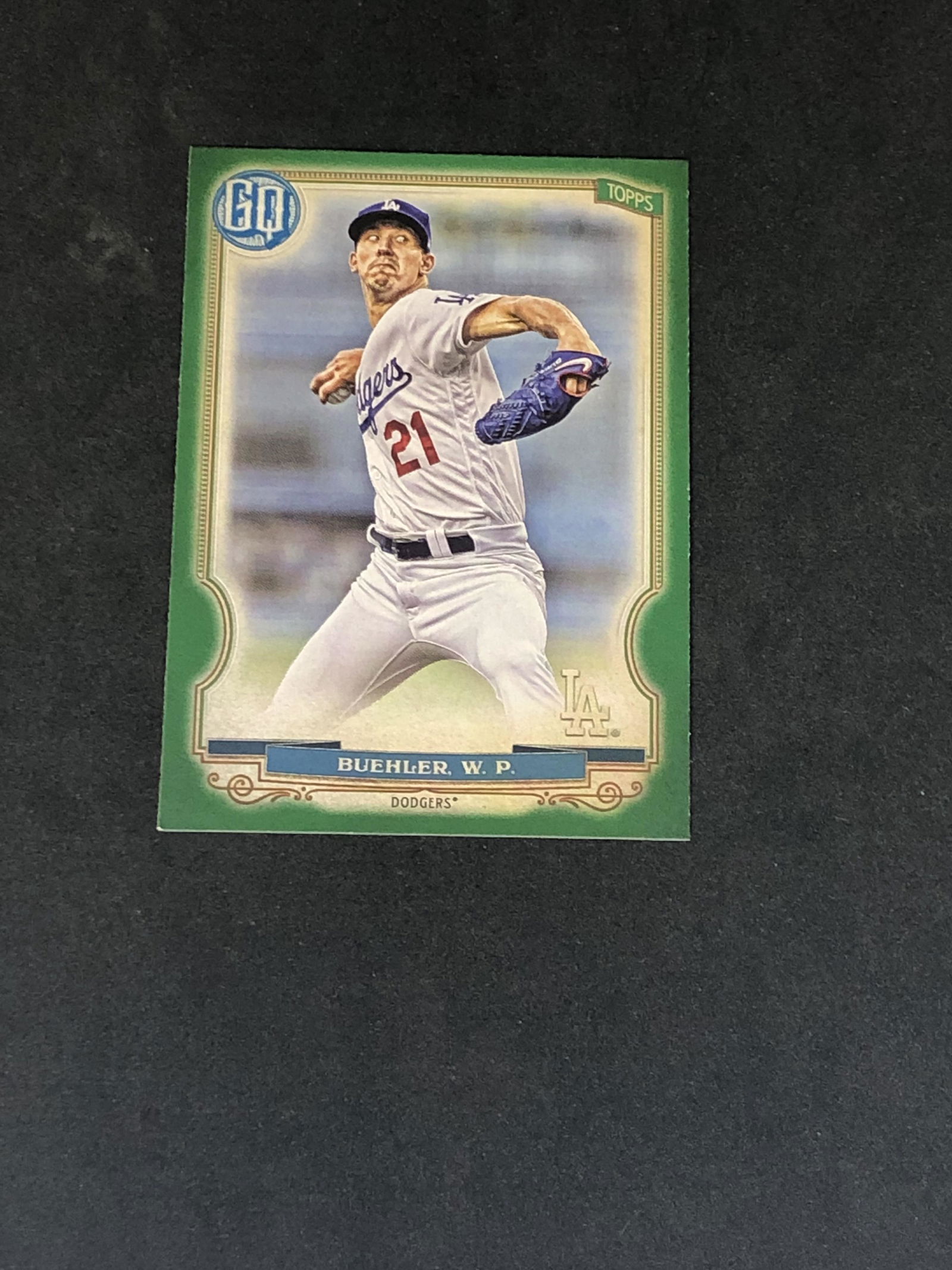 Walker Buehler Topps Green GQ (1 of 1)