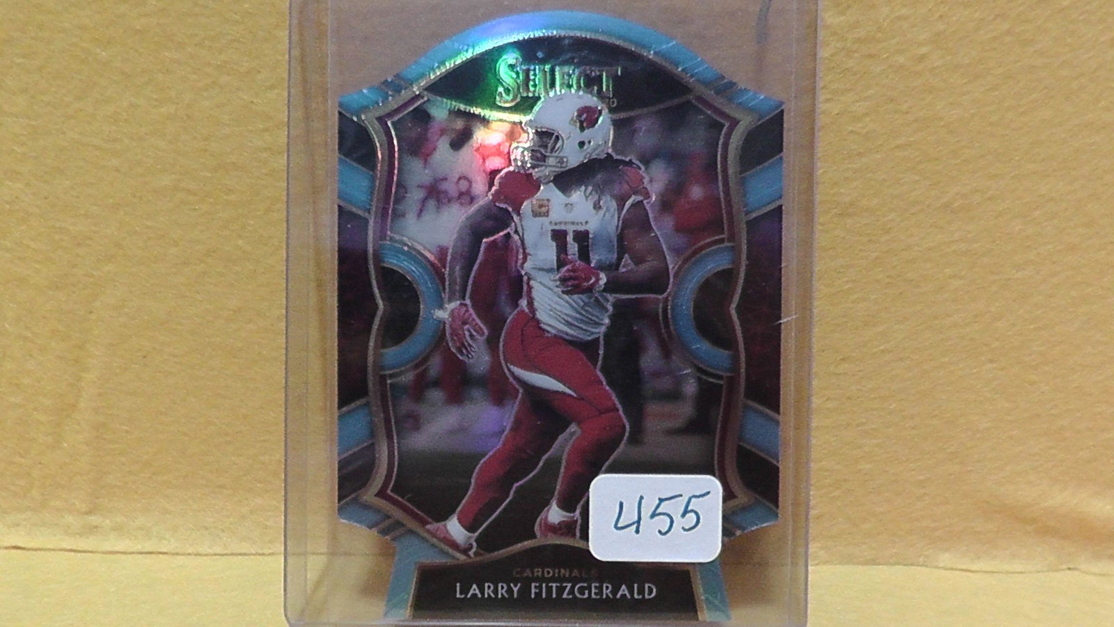 Larry Fitzgerald Light Blue Die Cut Prizm: Larry Fitzgerald