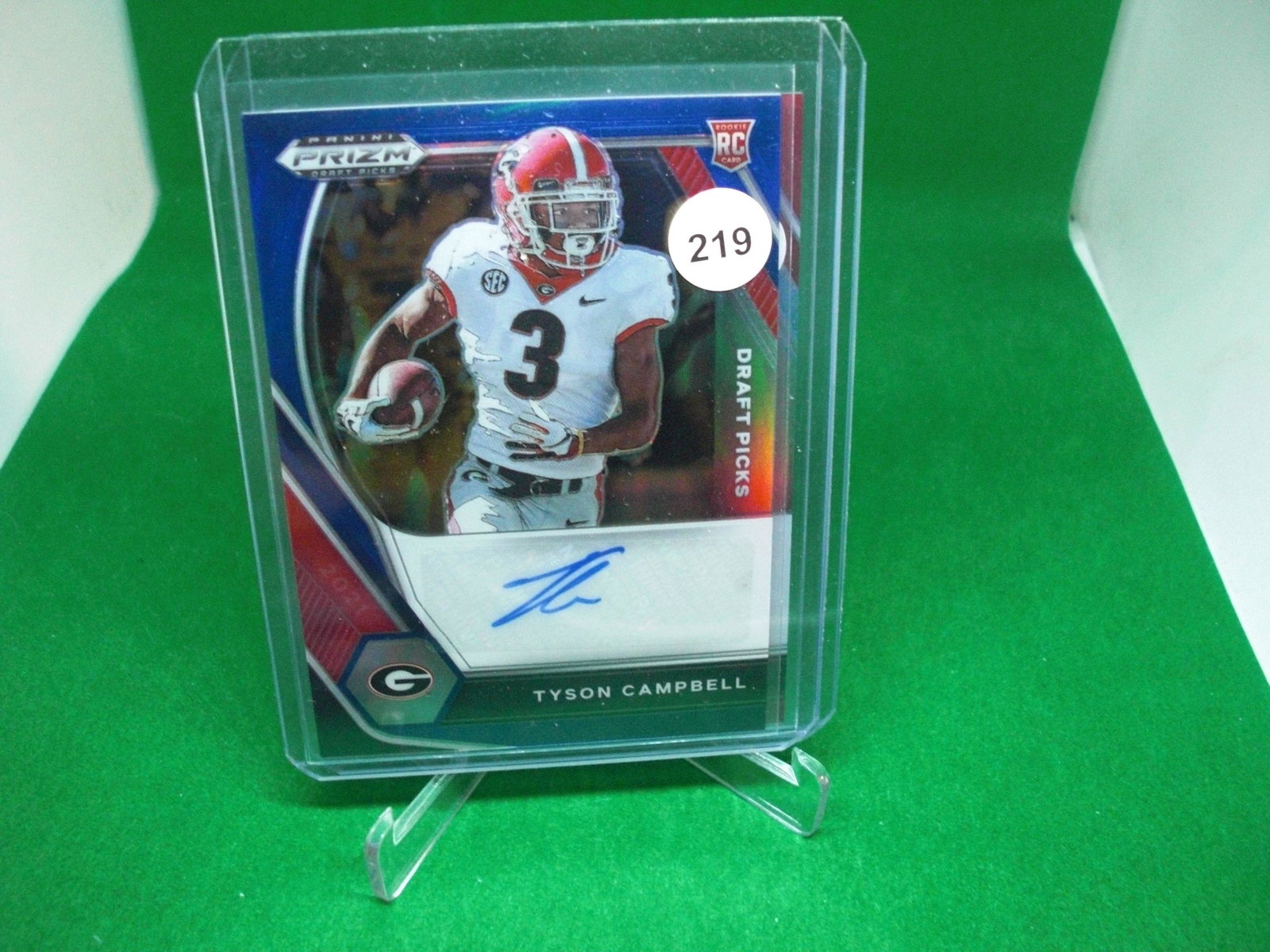 tyson campbell blue prizm auto 120/149 (1 of 1)