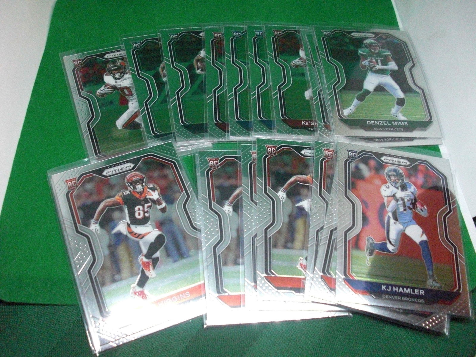 lot of 20 prizm rookie football cards (1 of 1)