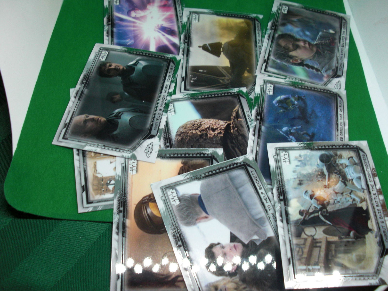 lot of 10 star wars topps chrome cards (1 of 1)