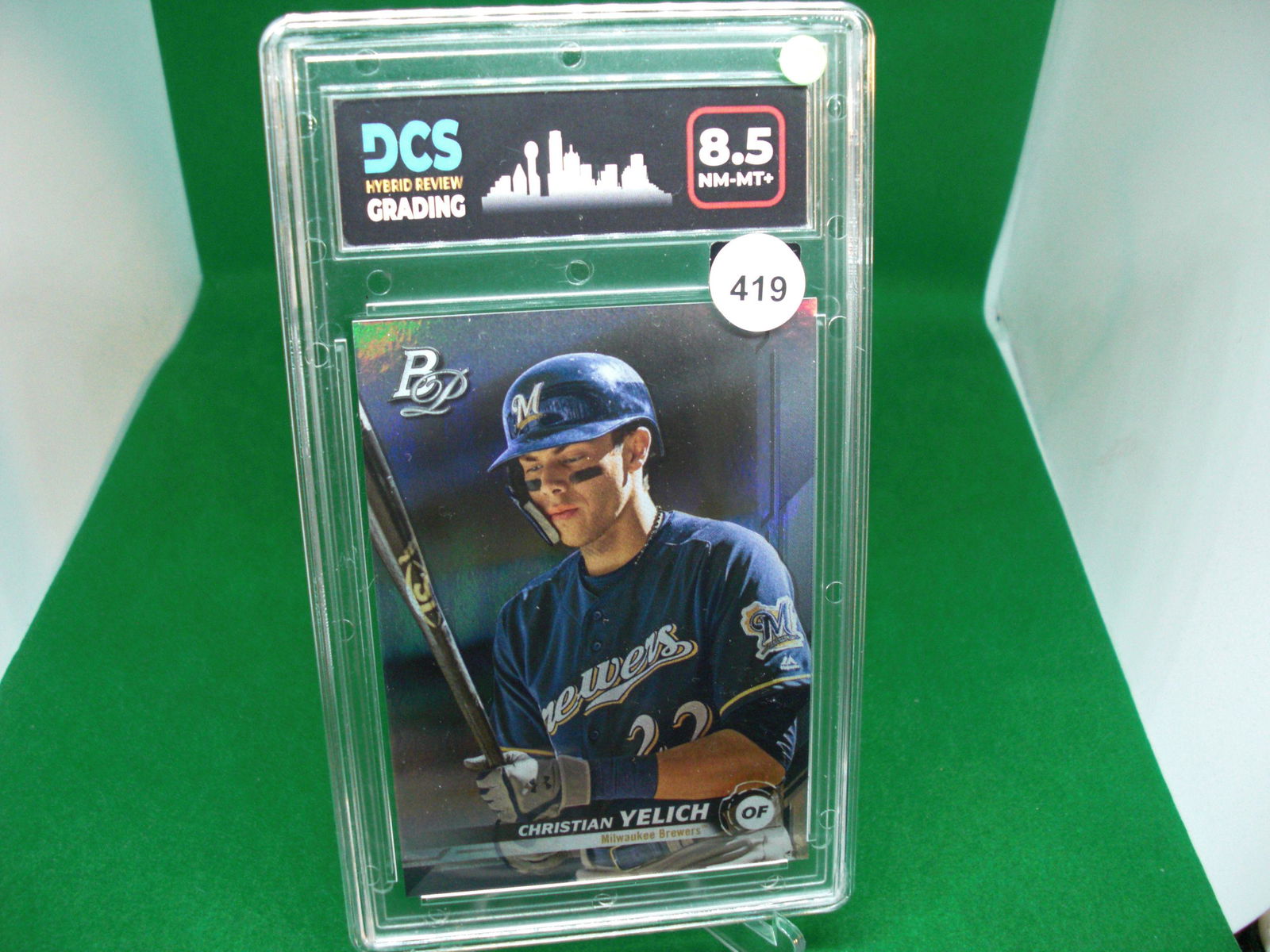dcs graded 8.5 christian yelich card (1 of 1)