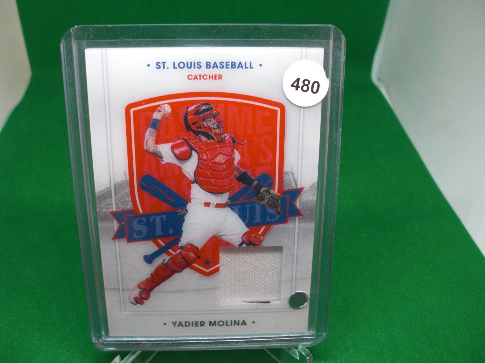 Yadier Molina game used jersey card (1 of 1)