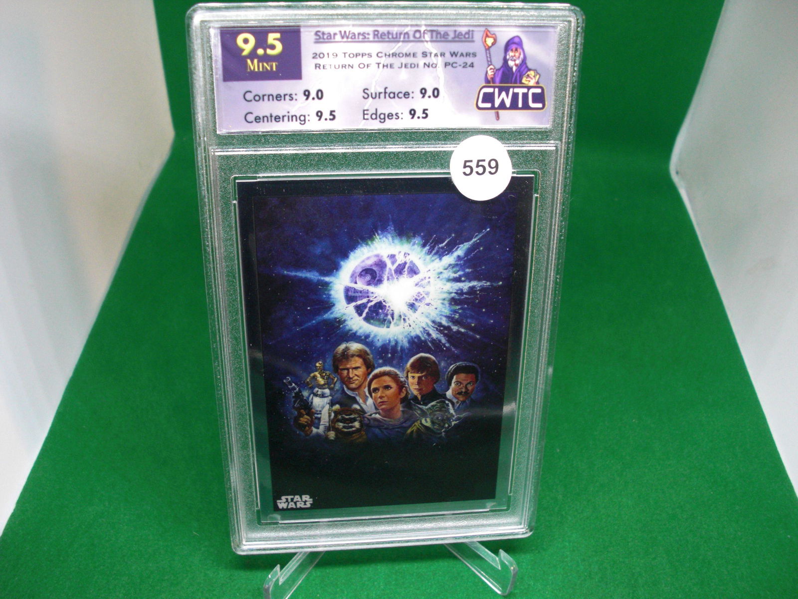 cwtc graded 9.5 topps chrome star wars (1 of 1)