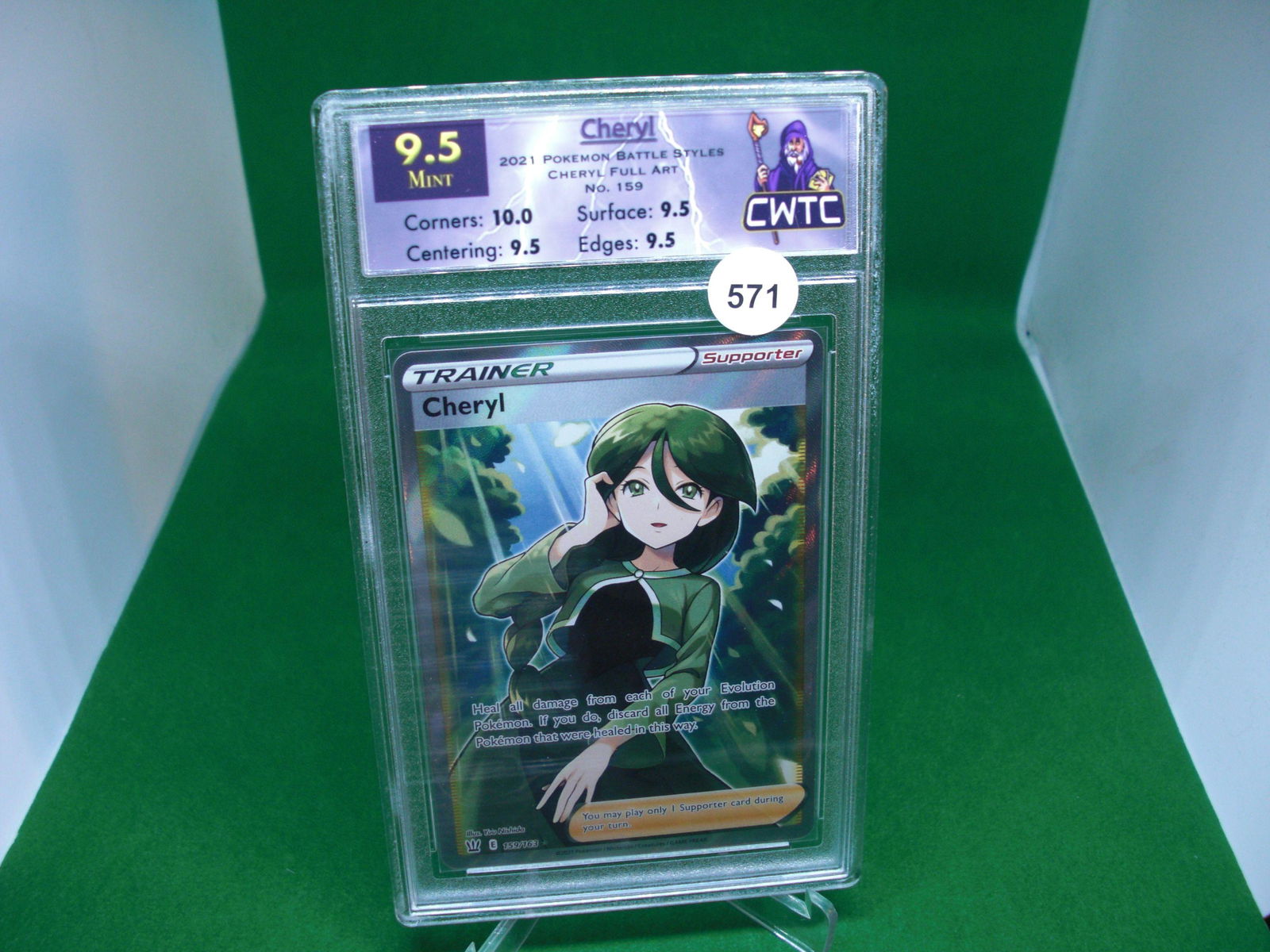 cwtc graded 9.5 cherly shiny pokemon (1 of 1)