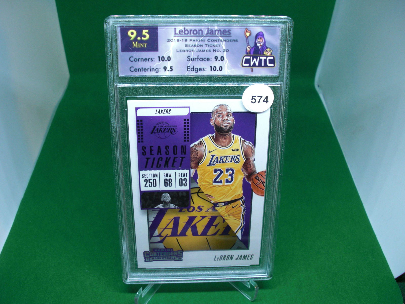cwtc graded lebron james season ticket (1 of 1)