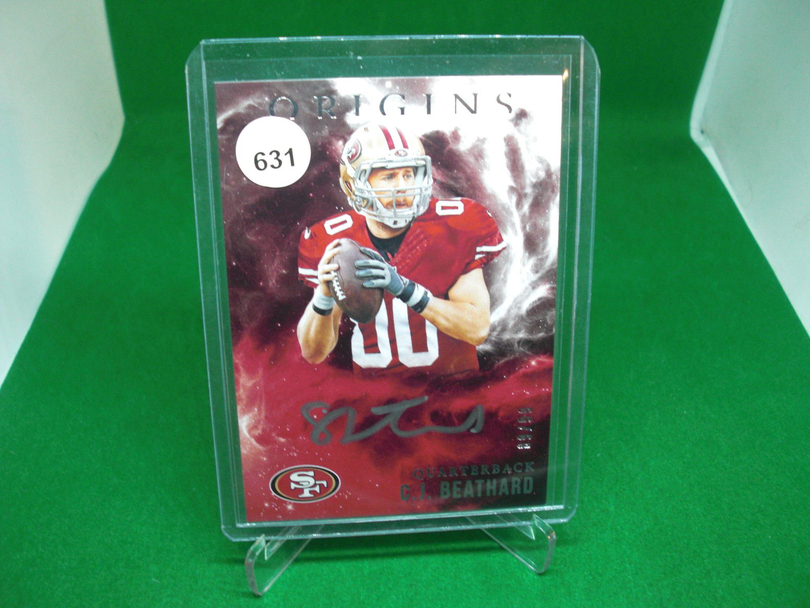 cj beathard origins silver auto 89/99 (1 of 1)