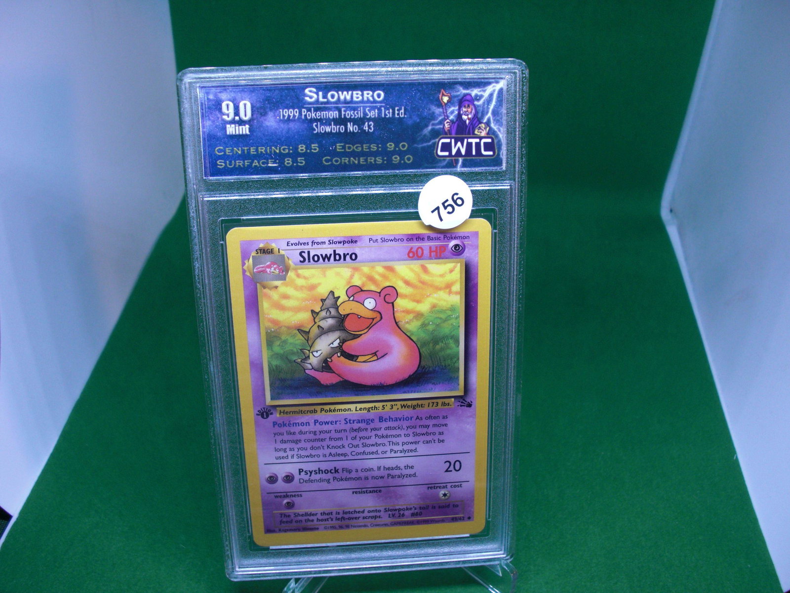 cwtc 9.0 slowbro pokemon card (1 of 1)