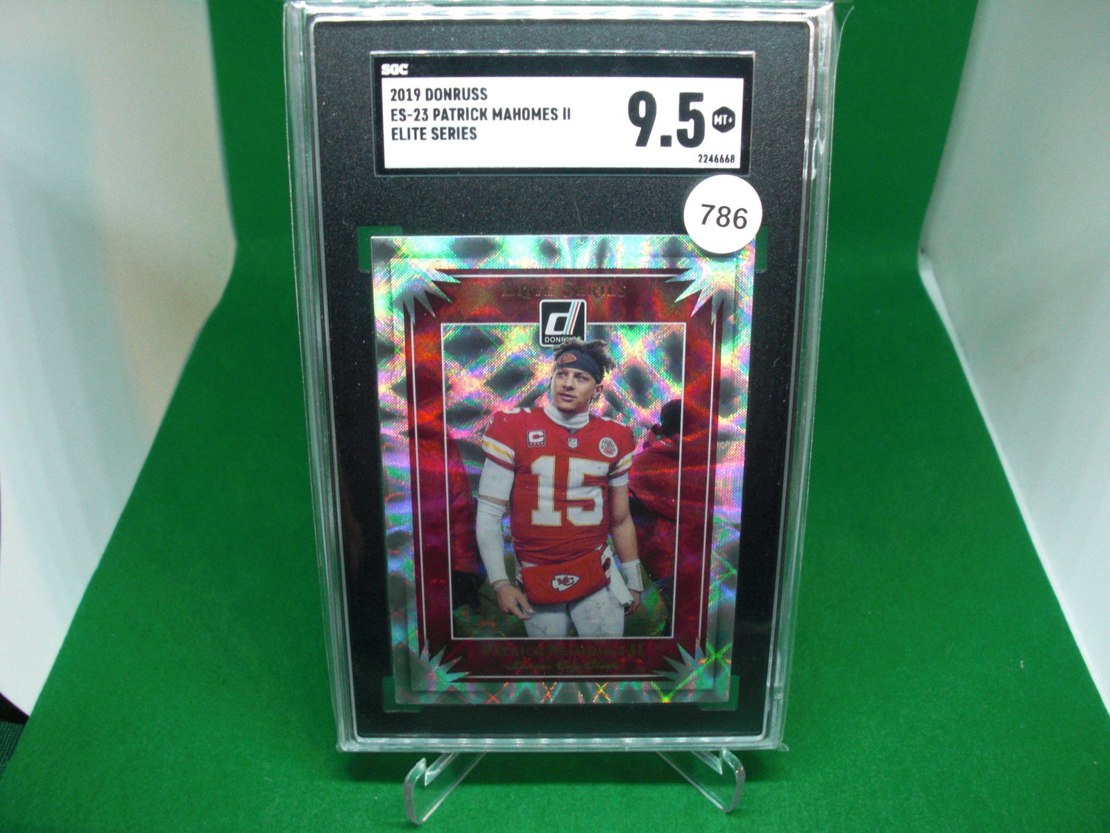 sgc graded 9.5 patrick mahomes II elite series (1 of 1)